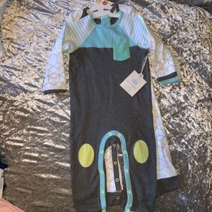 Cloud Island 2PC Baby Boy Romper Set